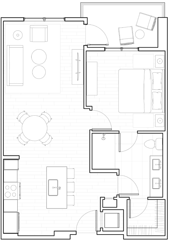 A3 Floor Plan at The Q Topanga, California, 91367