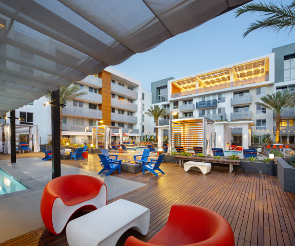 Outdoor Living Spaces at The Q Variel, California, 91367