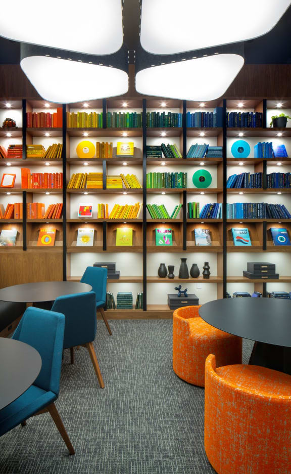 Library  at The Q Variel, Woodland Hills, California