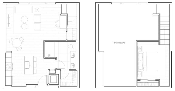Loft 3 Floor Plan at The Q Variel, Woodland Hills