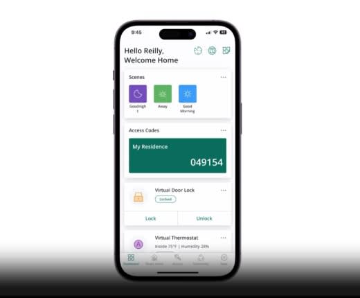 a screenshot of a smartphone with the halo reply welcome home page on it