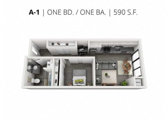 Coronado Floor Plan at Circa Central Avenue, Phoenix, 85004