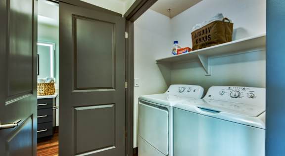 Elevation San Tan apartment with full size washer and dryer