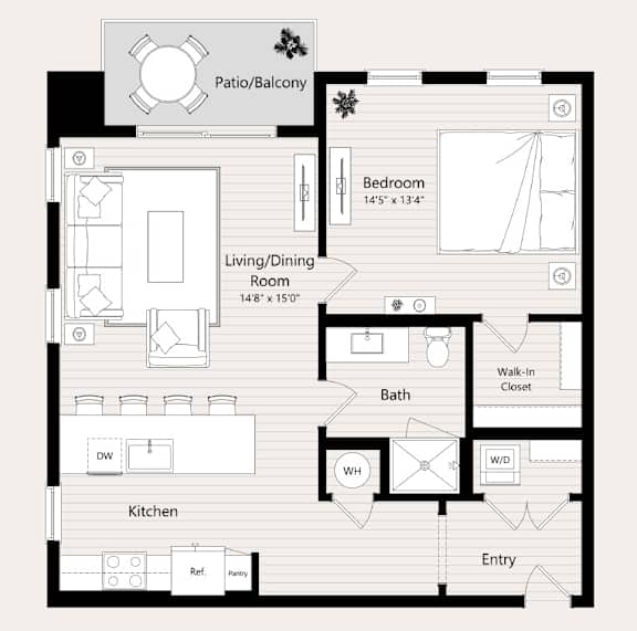 A10 Floor Plan at Huxley Scottsdale, Scottsdale