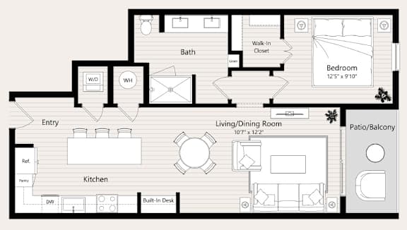 A11 Floor Plan at Huxley Scottsdale, Arizona