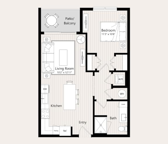 A14 Floor Plan at Huxley Scottsdale, Scottsdale, AZ