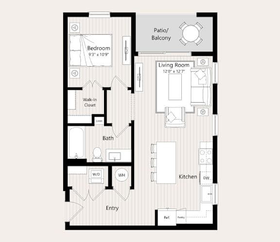 A15 Floor Plan at Huxley Scottsdale, Scottsdale, 85260
