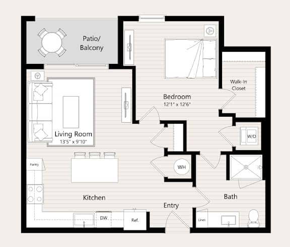 A16 Floor Plan at Huxley Scottsdale, Scottsdale Arizona