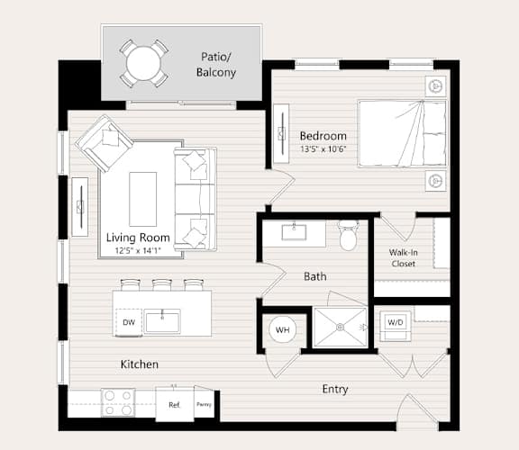 A17 Floor Plan at Huxley Scottsdale, Scottsdale