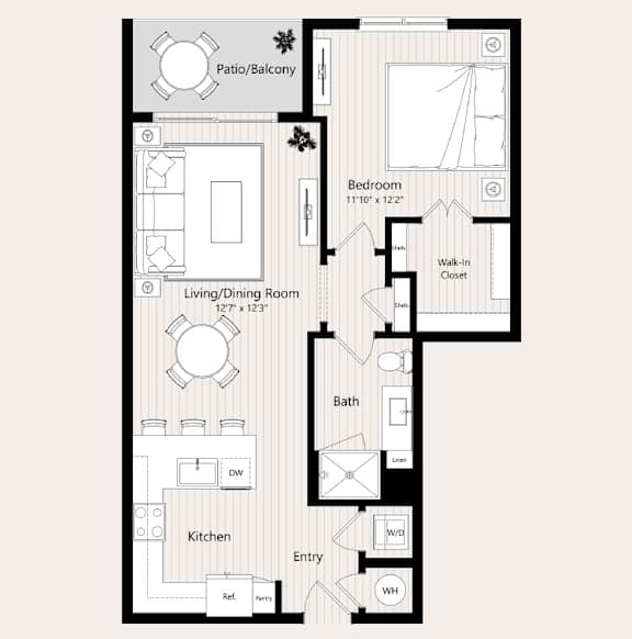 A20 Floor Plan at Huxley Scottsdale, Scottsdale, AZ 85260