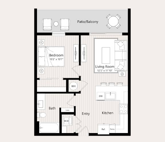 A4 Floor Plan at Huxley Scottsdale, Scottsdale, AZ