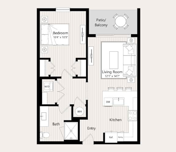 A8 Floor Plan at Huxley Scottsdale, Arizona