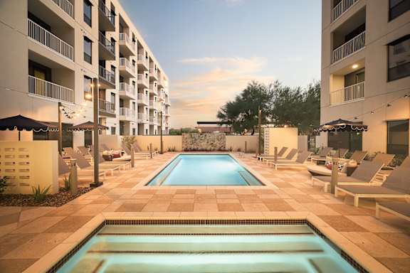 Twilight Pool at Huxley Scottsdale, Scottsdale, AZ