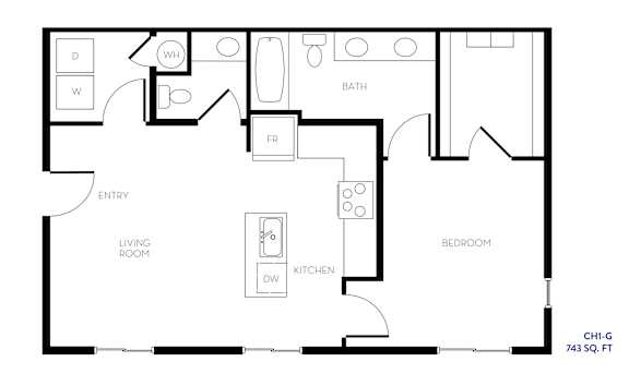 CH1-G Floor Plan at The Hendry, Henderson, NV, 89074