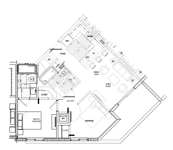 Meridian point floor plan at Meridian Point at Goulds Station in Miami, FL, 33170