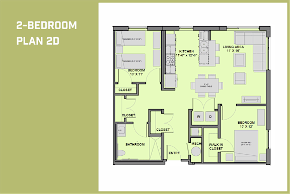 2D Floor Plan at 20 Stephenson Aman at Clarendon Hill, Somerville