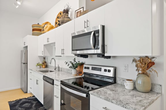 Kitchen decor at The Freelon at Sugar Hill, Detroit, MI 48201