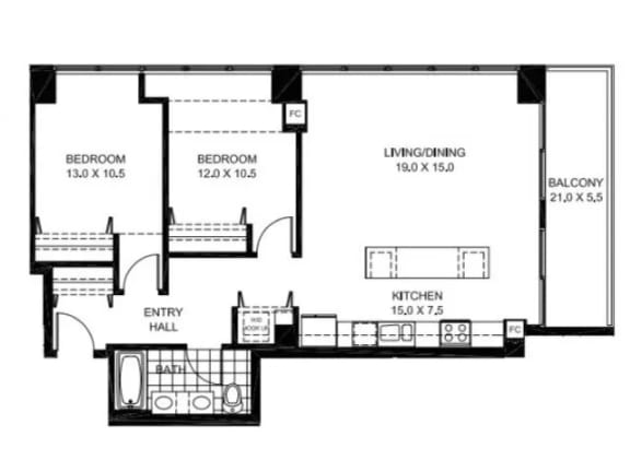 the floor plan of the lower level of a house