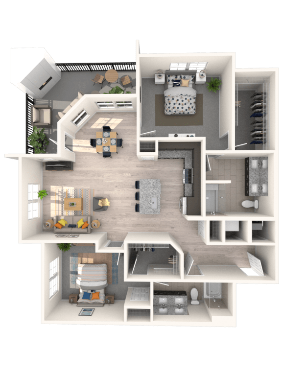 Studio, 1 & 2 Bedroom Apartments in Odenton, MD The Shirley