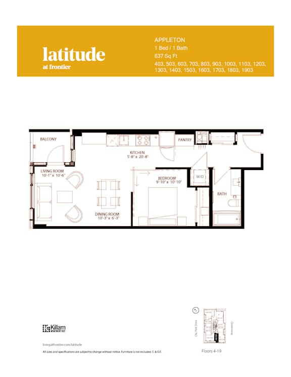 Appleton - 1 Bed | 1 Bath