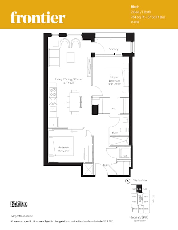Blair Penthouse - 2 Bed | 1 Bath