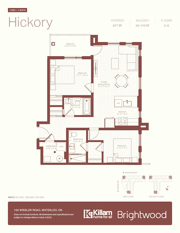 A floor plan for a Hickory home by Killam Home for all Brightwood.