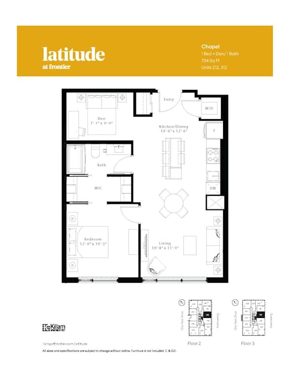 Chapel - 1 Bed + Den | 1 Bath