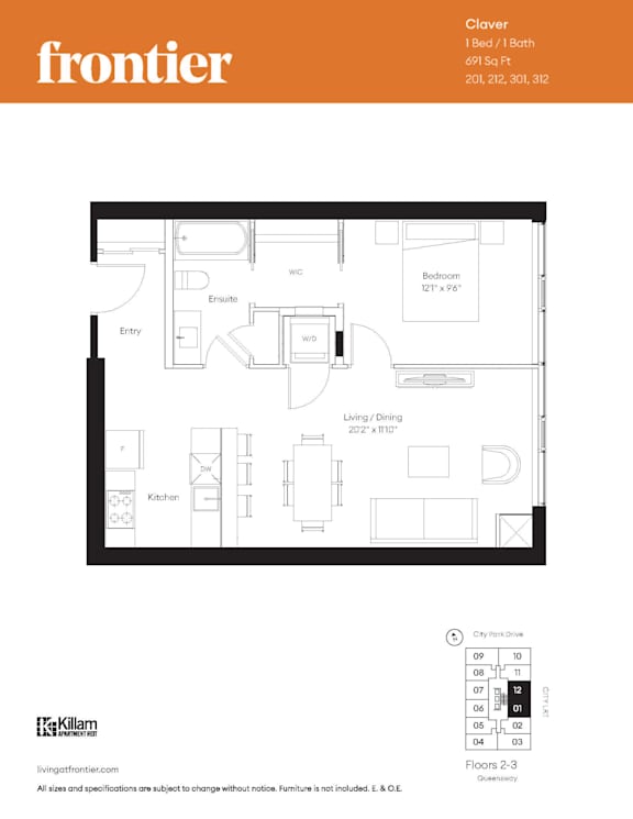 Claver - 1 Bed | 1 Bath