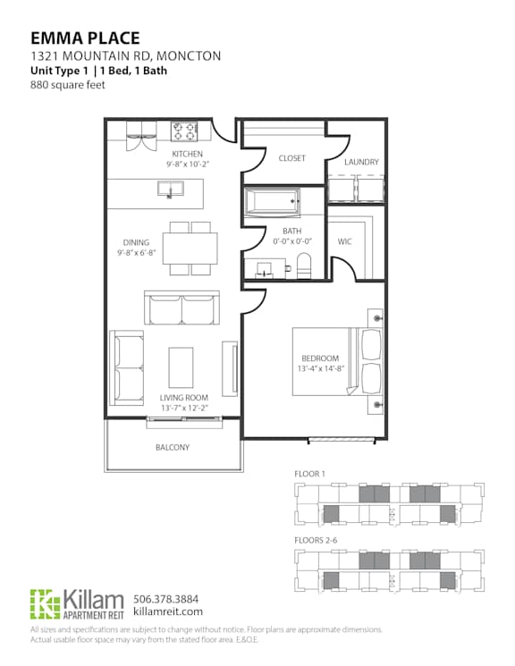 Emma Place Bedroom Floor Plan