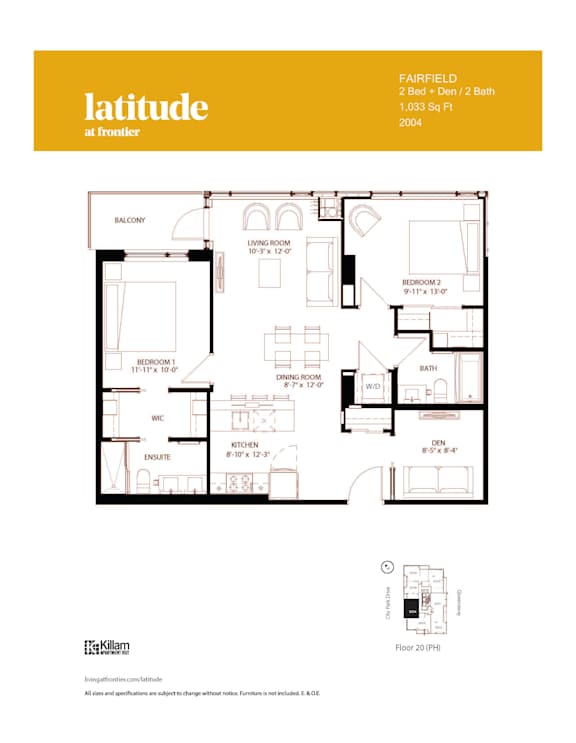 Fairfield - 2 Bed + Den | 2 Bath