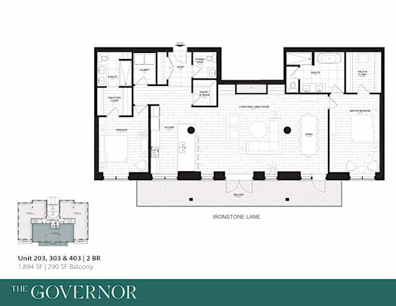 Floor Plan Two Bedroom