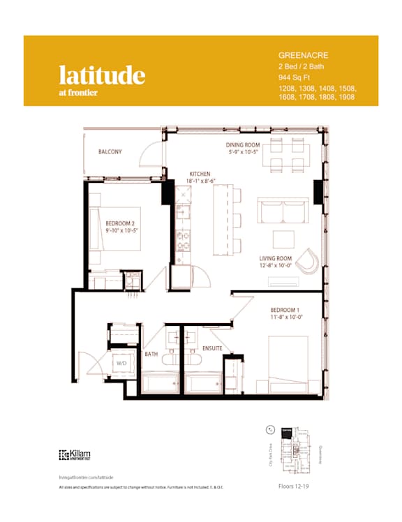 Greenacre - 2 Bed | 2 Bath