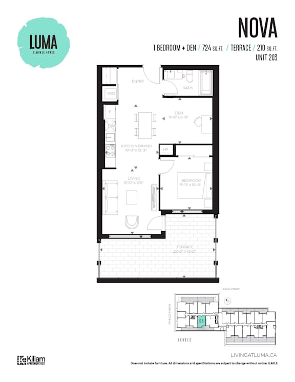 Nova - 1 Bed + Den | 1 Bath