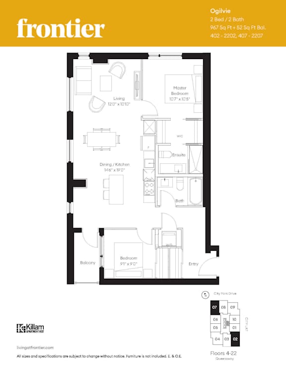Ogilvie - 2 Bed | 2 Bath