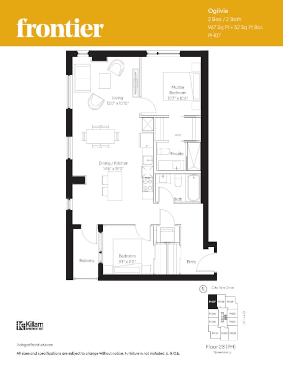 Ogilvie Penthouse - 2 Bed | 2 Bath