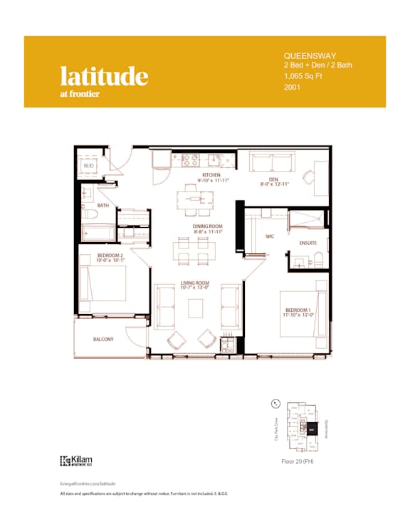 Queensway - 2 Bed + Den | 2 Bath