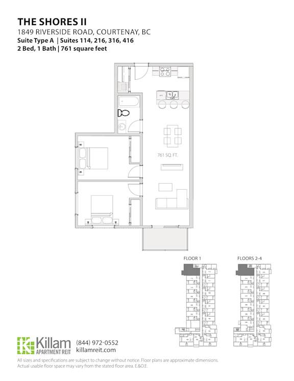 Floor Plan 2 Bedroom 1 Bath - 49