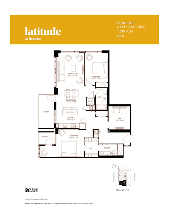 Sunridge - 2 Bed + Den | 2 Bath