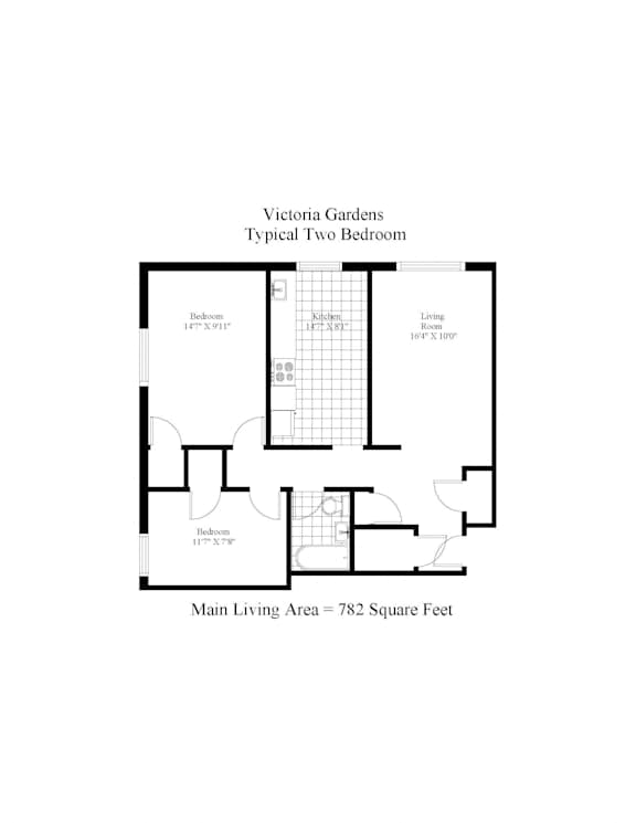 Victoria Gardens Typical Two Bedroom