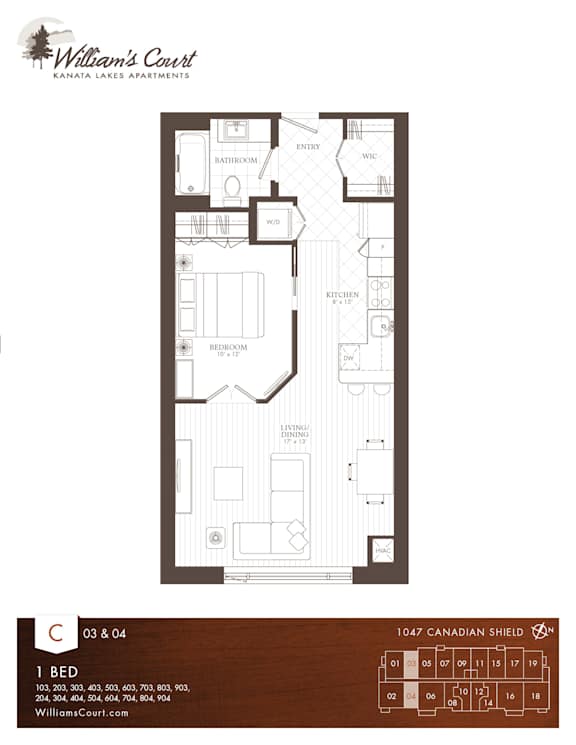 Willam Court Bachelor C Type 2 Floor Plan