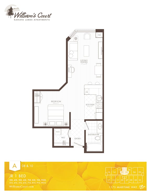 William's Court A Bachelor Floor Plan