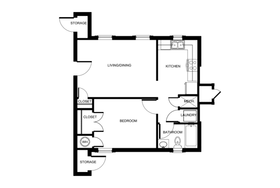 bedroom floor plan | luxury apartments in brooklyn heights | the mille brookhaven