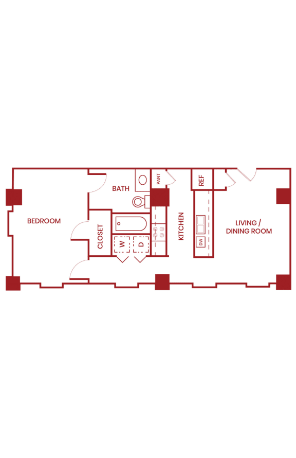 Floor Plan  bedroom floor plan | the social at stadium walk apartment homes for rent in ft lauderdale