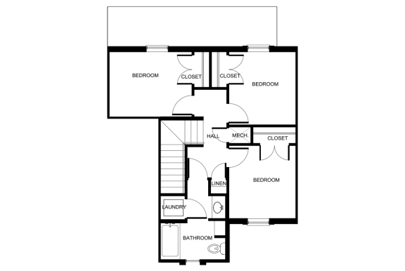 bedroom floor plan | luxury apartments in towson md | the southerly