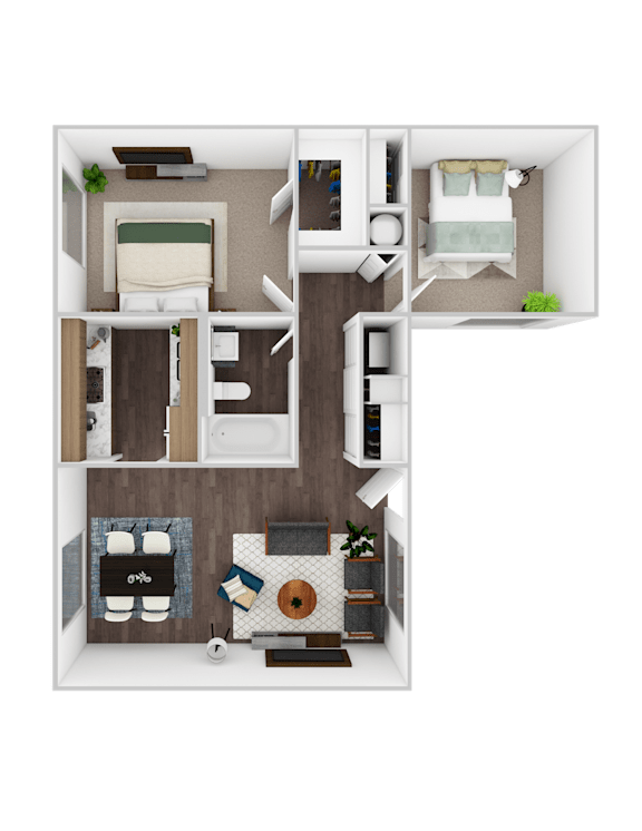 Floor Plan  2 Bed Floor Plan
