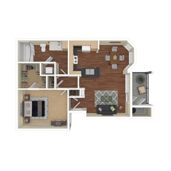 Floor Plan  A2 Floor Plan at Whitney at the Heights, Texas, 77008