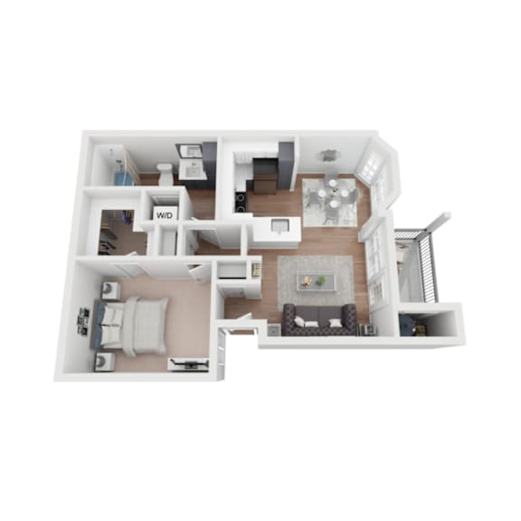 Floor Plan  A2R Floor Plan at Whitney at the Heights, Houston, TX, 77008