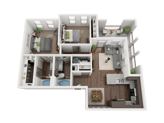 2 bed 2 bath at The Grand at Manor Apartments, Texas 78653