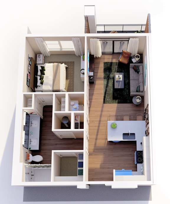 1 Bedroom Apartment | Revelstoke | A1 Floor Plan