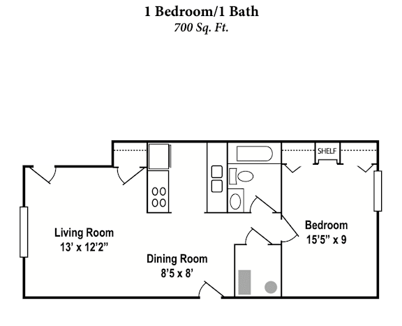 a floor plan of a house with bedrooms and a living room and a dining room